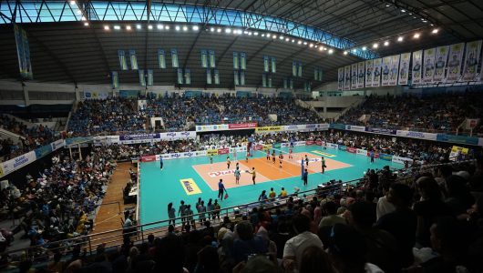 Pertandingan PLN Mobile Proliga dipenuhi penonton. Foto PLN