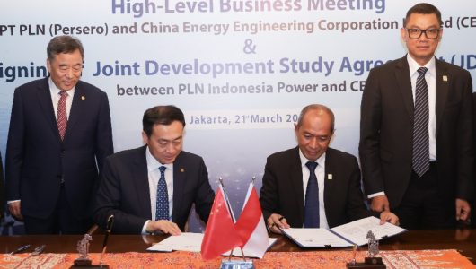 Kerja sama PLN dengan BUMN Tiongkok tentang energi hijau di Sulawesi. Foto PLN