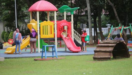 Taman bermain bagi anak-anak di Kutai Kartanegara. Foto istimewa
