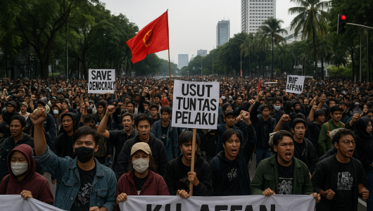 Ilustrasi aksi massa mendemo pemerintah. Foto istimewa