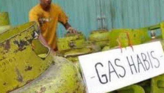 Gas habis