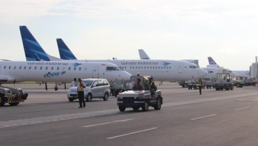 Pesawat Garuda di Balikpapan