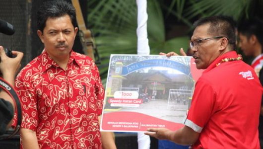 Telkom di SMA 5 Balikpapan