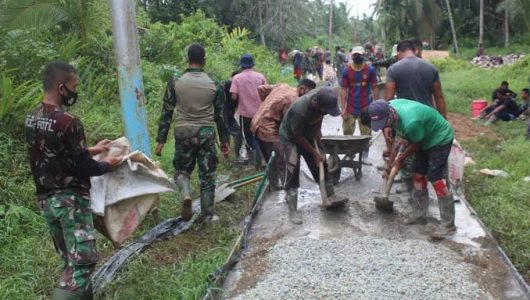 Ilustrasi peningkatan kualitas infrastuktur jalan di Desa Sambera Baru  (Istimewa)