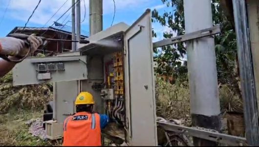 Gerak cepat PLN dalam memulihkan kelistrikan Mahulu. Foto PLN