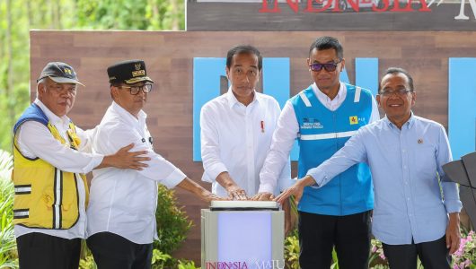 Presiden Joko Widodo meresmikan pembangunan PLN Hub di Ibukota Nusantara. Foto PLN