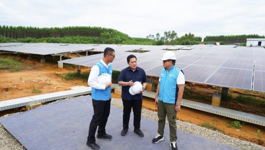 Kunjungan Menteri BUMN Erick Tohir ke Ibukota Nusantara. Foto PLN