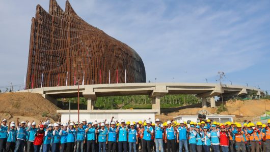 PT PLN (Persero) menggelar apel siaga kelistrikan di Kawasan Inti Pusat Pemerintahan (KIPP) Ibu Kota Nusantara (IKN). Foto PLN