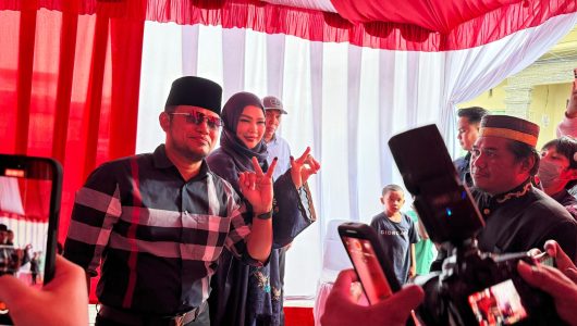 Gubernur Kalimantan Timur Terpilih Rudy Mas'ud di Balikpapan pada pencoblosan suara November 2024. Foto istimewa