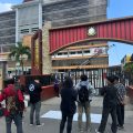 Mahasiswa menggelar aksi di Kejaksaan Tingi Kaltim dalam pemberantasan praktik korupsi, Jumat (25/7/2025). Foto istimewa