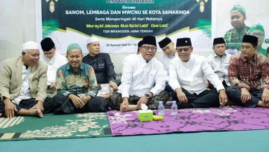 NewsSamarinda - Wakil Wali Kota Samarinda, Saefuddin Zuhri, menghadiri kegiatan Halal Bihalal yang digelar Pengurus Cabang Nahdlatul Ulama (PCNU) Kota Samarinda. Foto istimewa