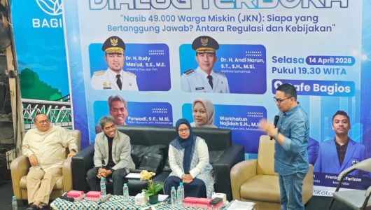 Wali Kota Samarinda Andi Harun memimpin dialog publik soal polemik JKN, Selasa (14/4/2026). Foto istimewa