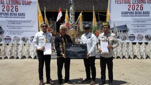 Peresmian Kantor Kepala Kampung Bena Baru di Berau, Kamis (21/5/2026). Foto istimewa